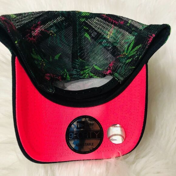 New Era Giants AF Floral Print Trucker Men's Cap‎ Snapback Black One Size - Picture 7 of 9